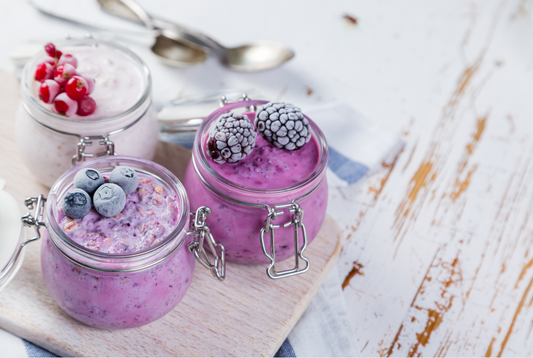 Berry Blossom Overnight Oats