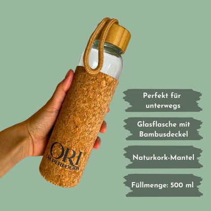 Trinkflasche aus Glas